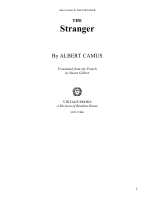 CAMUS, Albert - The Stranger.pdf